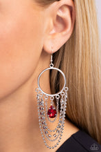 Load image into Gallery viewer, Paparazzi 🔆 Cascading Clash - Red Earrings