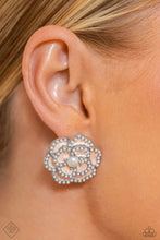 Load image into Gallery viewer, Paparazzi π Suave Sensation - White Post Earrings