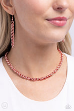 Load image into Gallery viewer, Paparazzi 🔆 Braided Battalion - Pink Necklace