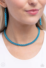 Load image into Gallery viewer, Paparazzi 🔆 Braided Battalion - Blue Necklace