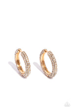 Load image into Gallery viewer, oak-sisters-jewelry-glowing-praise-gold-earrings-paparazzi-accessories-by-lisa