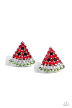 Load image into Gallery viewer, oak-sisters-jewelry-watermelon-slice-red-paparazzi-accessories-by-lisa