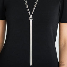 Load image into Gallery viewer, Paparazzi π Forget Me KNOT - Silver Necklace