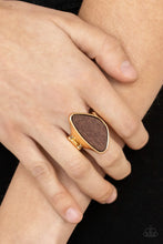 Load image into Gallery viewer, Paparazzi 🔆 Perfectly Petrified - Gold Ring
