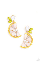 Load image into Gallery viewer, Paparazzi 🔆 Slice of Summer - Yellow Post Earrings
