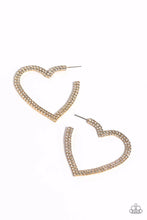 Load image into Gallery viewer, Paparazzi 🔆 Sweetheart Sequence - Gold Earrings
