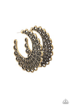 Load image into Gallery viewer, Paparazzi 🔆 Funky Flirt - Brass Earrings

