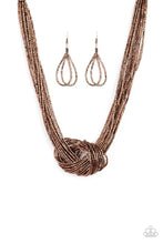 Load image into Gallery viewer, Paparazzi 🔆 Knotted Knockout - Copper Necklace
