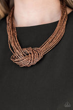 Load image into Gallery viewer, Paparazzi 🔆 Knotted Knockout - Copper Necklace
