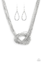 Load image into Gallery viewer, Paparazzi 🔆 Knotted Knockout - Silver Necklace
