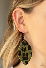 Load image into Gallery viewer, Paparazzi 🔆 GRR-irl Power! - Green Earrings
