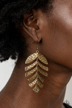 Load image into Gallery viewer, Paparazzi 🔆 Palm Lagoon - Brass Earrings
