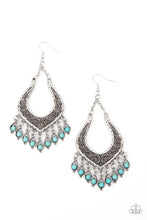 Load image into Gallery viewer, Paparazzi 🔆 Sahara Fiesta - Blue Earrings
