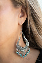 Load image into Gallery viewer, Paparazzi 🔆 Sahara Fiesta - Blue Earrings
