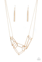 Load image into Gallery viewer, Paparazzi 🔆 3-D Drama - Gold Necklace
