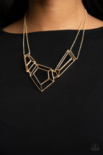 Load image into Gallery viewer, Paparazzi 🔆 3-D Drama - Gold Necklace
