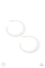 Load image into Gallery viewer, Paparazzi 🔆 Glamour Graduate - White Earrings
