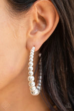 Load image into Gallery viewer, Paparazzi 🔆 Glamour Graduate - White Earrings

