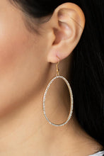 Load image into Gallery viewer, Paparazzi 🔆 OVAL-ruled! - Gold Earrings
