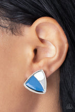 Load image into Gallery viewer, Paparazzi 🔆 Kaleidoscopic Collision - Blue Post Earrings
