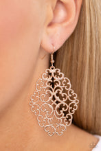 Load image into Gallery viewer, Paparazzi 🔆 Contemporary Courtyards - Rose Gold Earrings
