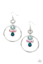 Load image into Gallery viewer, Paparazzi 🔆 Geometric Glam - Blue Earrings
