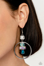 Load image into Gallery viewer, Paparazzi 🔆 Geometric Glam - Blue Earrings
