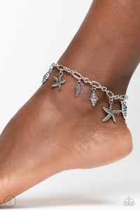 Paparazzi 🔆 Stars and Shells - Silver Anklet