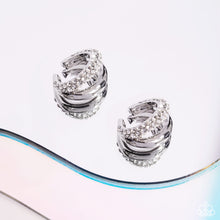 Load image into Gallery viewer, Paparazzi 🔆 Sizzling Spotlight - White Post Earrings

