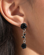 Load image into Gallery viewer, Paparazzi 🔆 Led by the ROSE - Black Post Earrings
