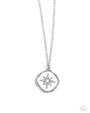 Load image into Gallery viewer, oak-sisters-jewelry-soaring-stars-white-necklace-paparazzi-accessories-by-lisa
