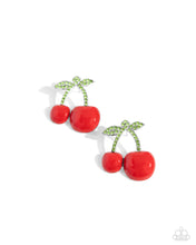 Load image into Gallery viewer, oak-sisters-jewelry-charming-cherries-red-paparazzi-accessories-by-lisa
