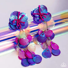 Load image into Gallery viewer, Paparazzi 🔆 Under the Waves - Purple Post Earrings
