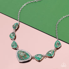 Load image into Gallery viewer, Paparazzi 🔆 Discreet Dazzle - Green Necklace
