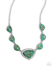 Load image into Gallery viewer, oak-sisters-jewelry-discreet-dazzle-green-necklace-paparazzi-accessories-by-lisa
