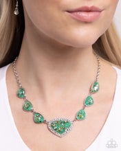 Load image into Gallery viewer, Paparazzi 🔆 Discreet Dazzle - Green Necklace
