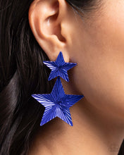 Load image into Gallery viewer, Paparazzi 🔆 Patriotic Promise - Blue Post Earrings
