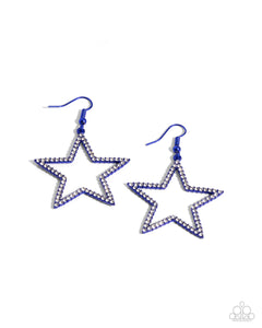 oak-sisters-jewelry-streamlined-stars-blue-earrings-paparazzi-accessories-by-lisa