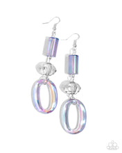 Load image into Gallery viewer, oak-sisters-jewelry-iridescent-infatuation-silver-earrings-paparazzi-accessories-by-lisa
