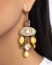 Load image into Gallery viewer, Paparazzi 🔆 Inspired Interval - Yellow Earring
