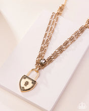 Load image into Gallery viewer, Paparazzi 🔆 LOCK Show - Gold Necklace
