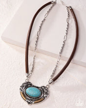 Load image into Gallery viewer, Paparazzi 🔆 Grounded Gesture - Blue Necklace
