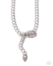 Load image into Gallery viewer, Paparazzi 🔆 Bold Buckle - Silver Necklace
