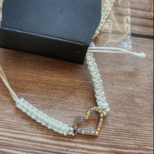 Load image into Gallery viewer, KID JEWELRY 🔆 Iridescent Heart Macrame Bracelets
