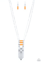 Load image into Gallery viewer, oak-sisters-jewelry-triassic-era-orange-necklace-paparazzi-accessories-by-lisa
