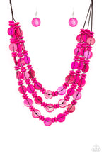 Load image into Gallery viewer, oak-sisters-jewelry-barbados-bopper-pink-necklace-paparazzi-accessories-by-lisa
