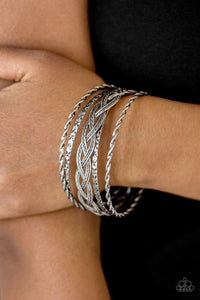 Paparazzi 🔆 Straight Street - Silver Bracelet