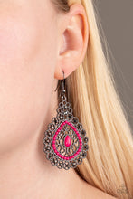Load image into Gallery viewer, Paparazzi 🔆 Carnival Courtesan - Pink Earrings
