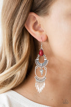 Load image into Gallery viewer, Paparazzi 🔆 Progressively Pioneer - Red Earrings
