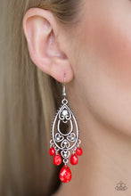 Load image into Gallery viewer, Paparazzi 🔆 Fashion Flirt - Red Earrings
